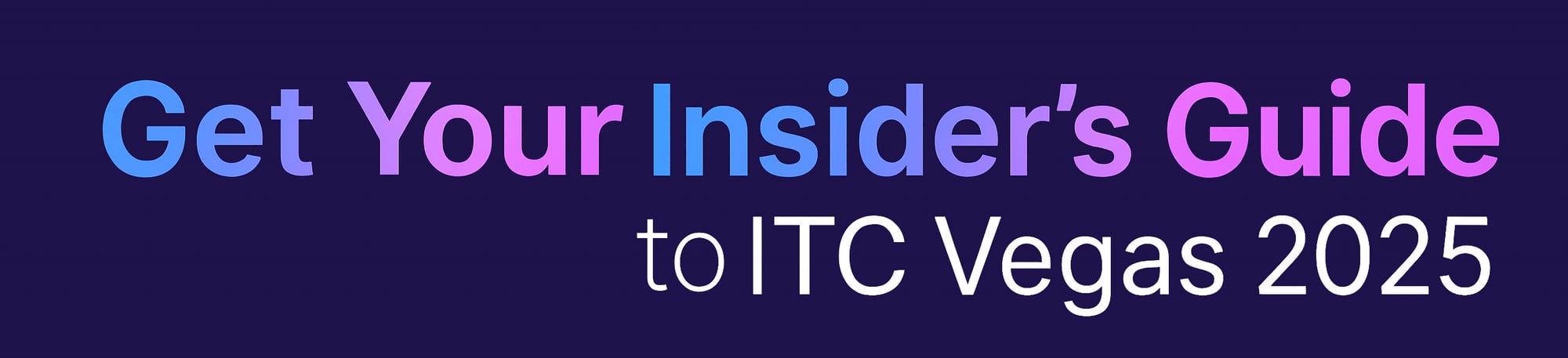 ITC Insiders Guide Header